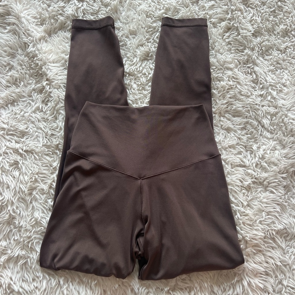 Aerie Real Me High Waisted Leggings Brown - Picture 3 of 8